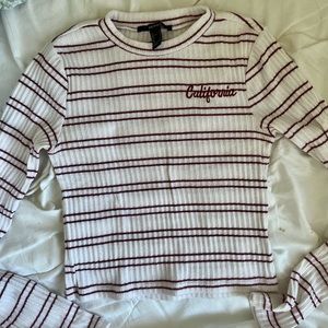 California long sleeve top in small size.
